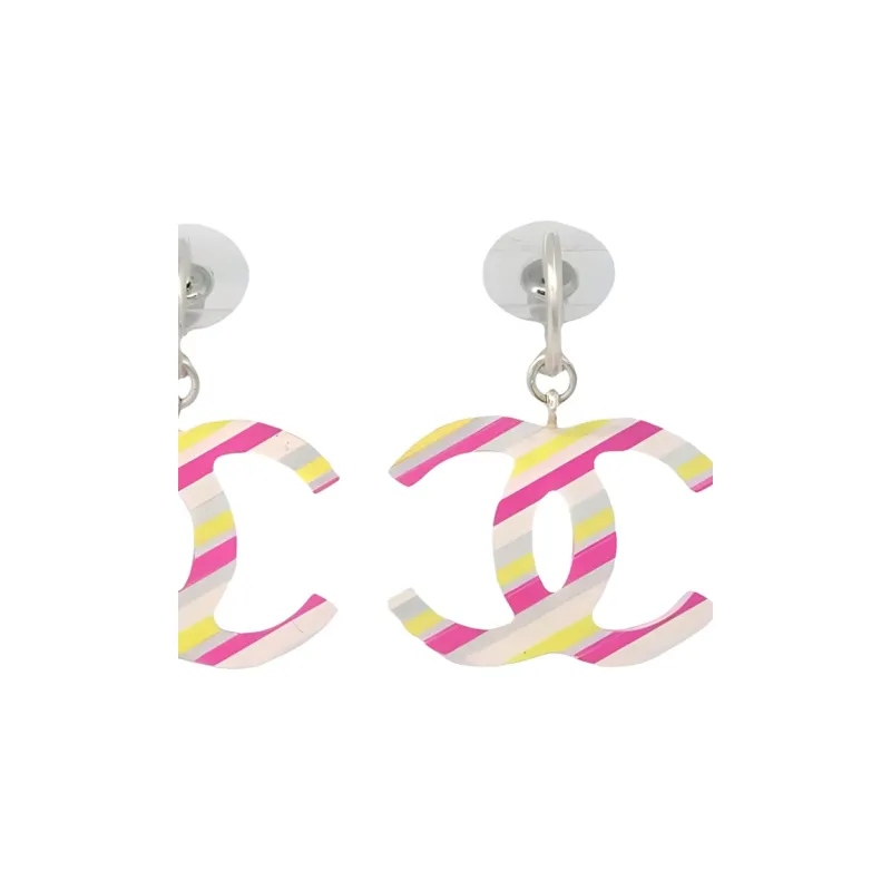 CHANEL 2004 Cc Drop Earrings-1