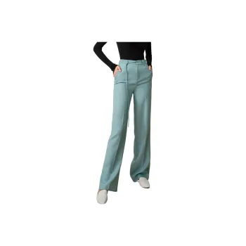 Roselingling Casual Pants Women's Gray Green