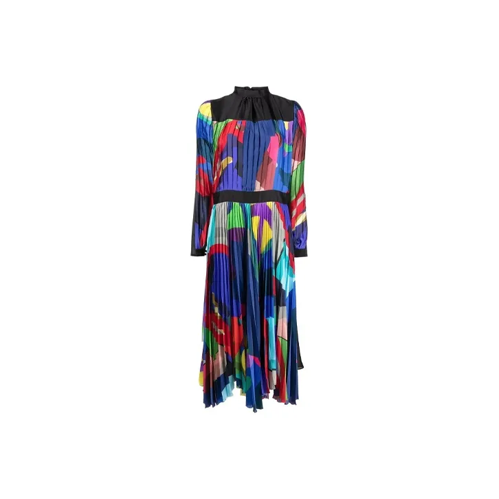 Sacai Long-Sleeved Dresses Women's Multicolor-0
