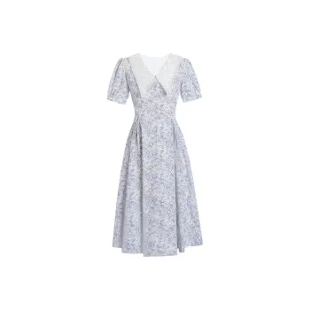 Incolore Short Sleeved Dresses Women's Blue