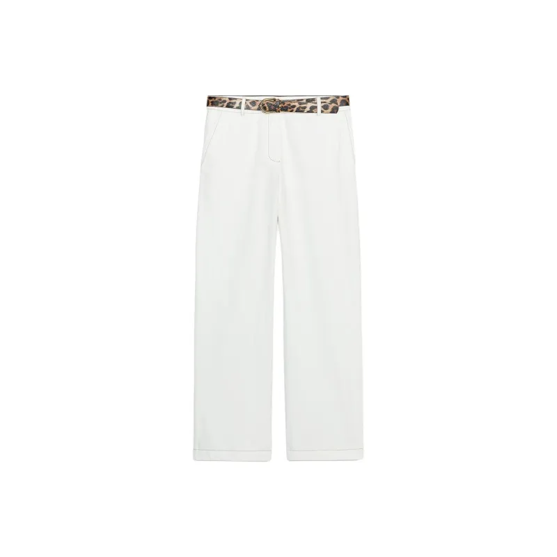 ZARA Casual Pants Women's Raw White-0