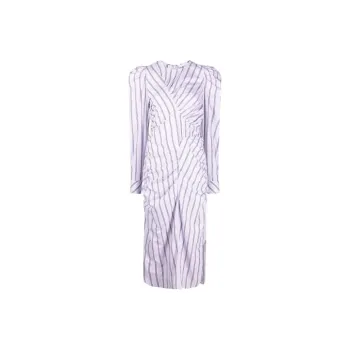 GANNI Long Sleeved Dresses Women's Purple