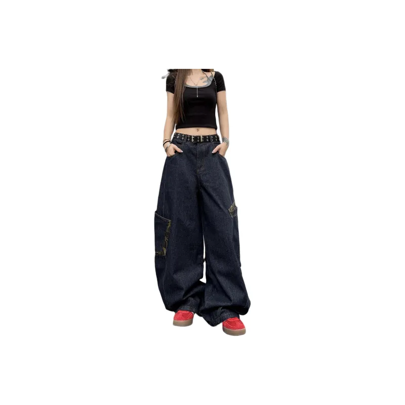 Mu Xiao Xin SS25 Casual Pants Women's Dark Blue-0