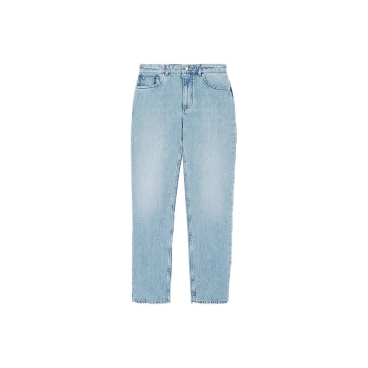 Burberry Pocket Detail Straight Leg Jeans Blue-0