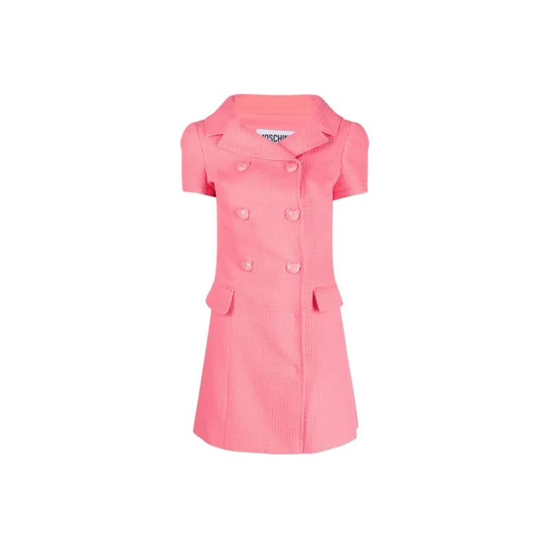MOSCHINO Short-Sleeved Dresses Women's Bubble Gum Pink-0