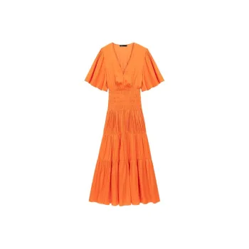 Maje Short-Sleeved Dresses Women's Orange