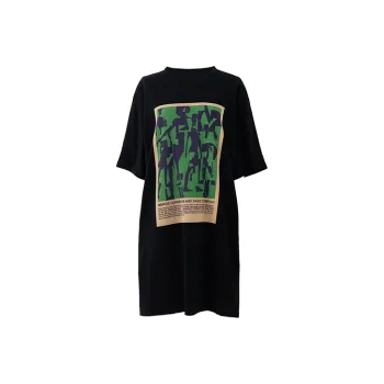 SOON FLOWER Short Sleeved Dress Women's Black