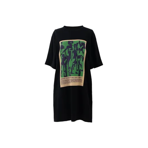 SOON FLOWER Short Sleeved Dress Women's Black
