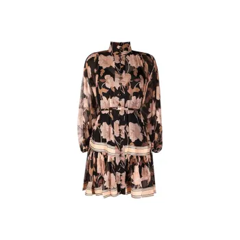 Zimmermann Concert Lace up Floral print Dress