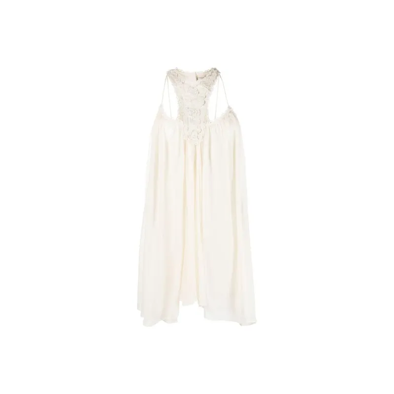 ISABEL MARANT Laced Ruched Mini Dress-0