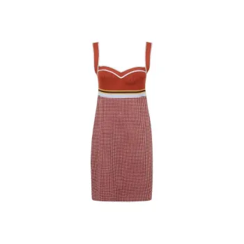 MARNI Sleeveless Dresses Women's Orange Red