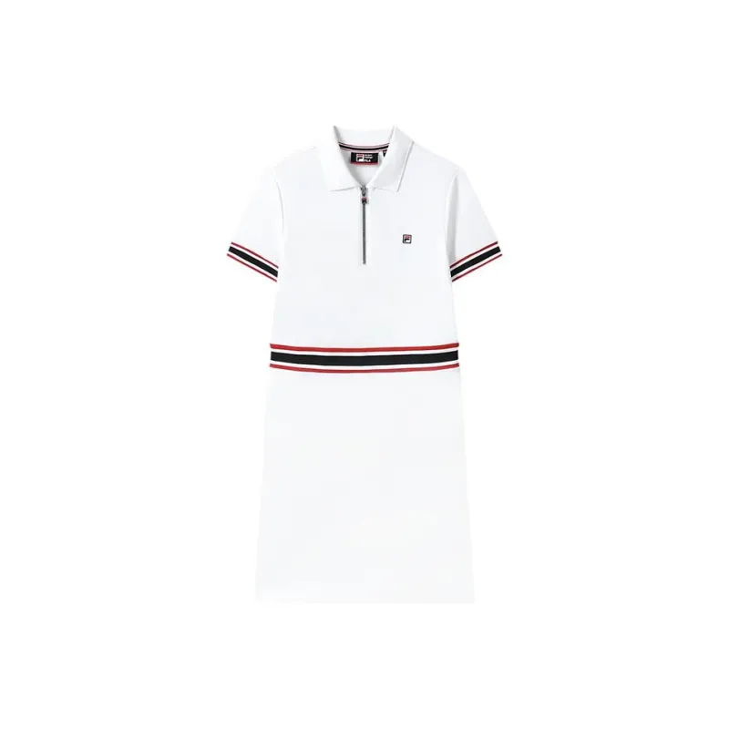 FILA Short Sleeved Dresses Women's White-0