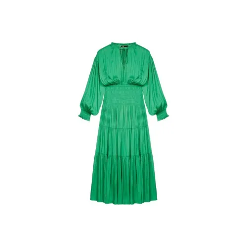 Maje Long-Sleeved Dresses Women
s Green