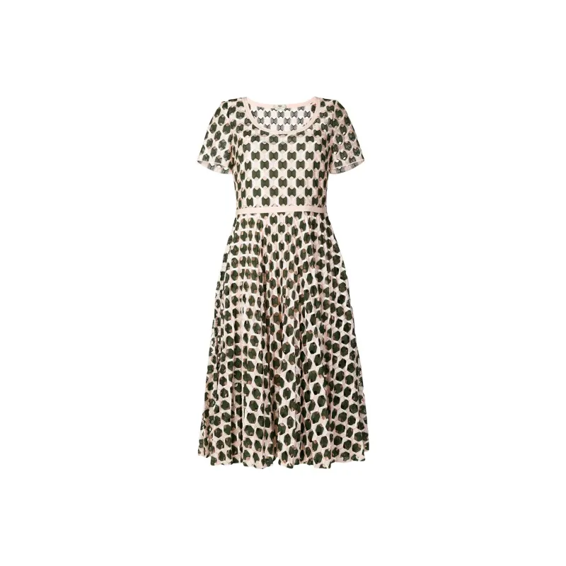 FENDI SS22 Long-Sleeved Dresses Women's Umber-0