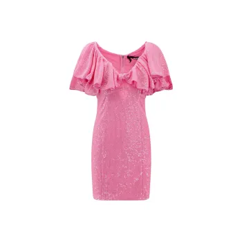 Rotate Short-Sleeved Dresses Women's Pink