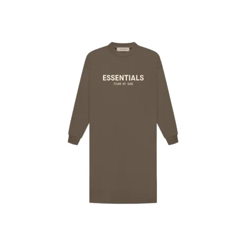 Fear Of God Essentials Women's L/S Tee Dress Wood