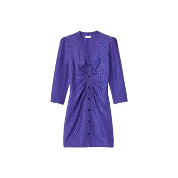 Sandro Long-Sleeved Dresses Women's Purple