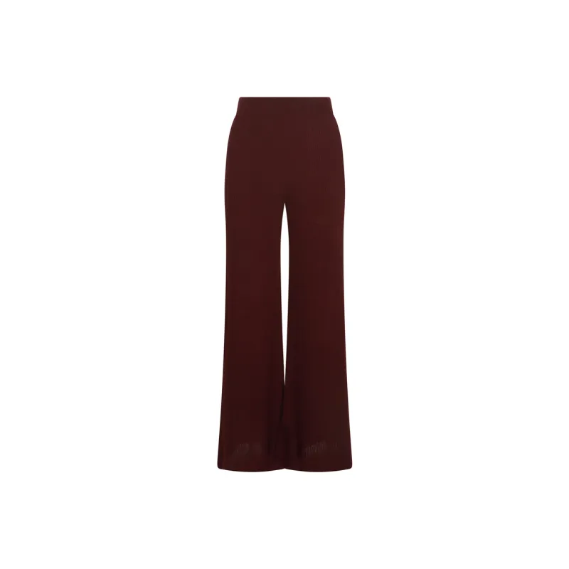 Loro Piana Camino Ribbed Flared Trousers-0