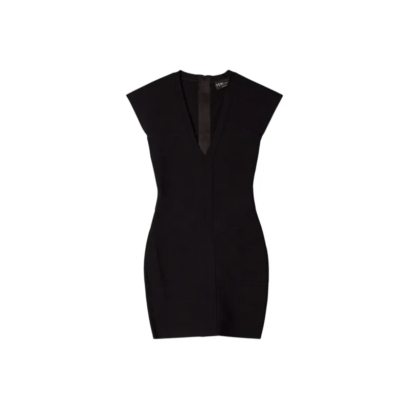 ARITZIA Ten Flicker Dress Short-Sleeved Dresses Women's BLACK/Black-0