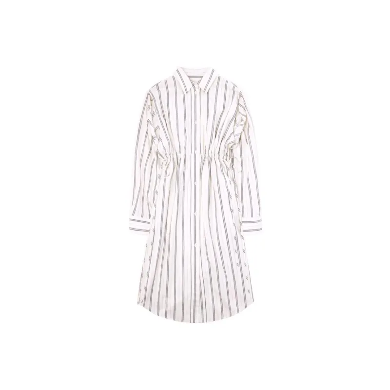 MM6 Maison Margiela Long Sleeved Dresses Women's White-0