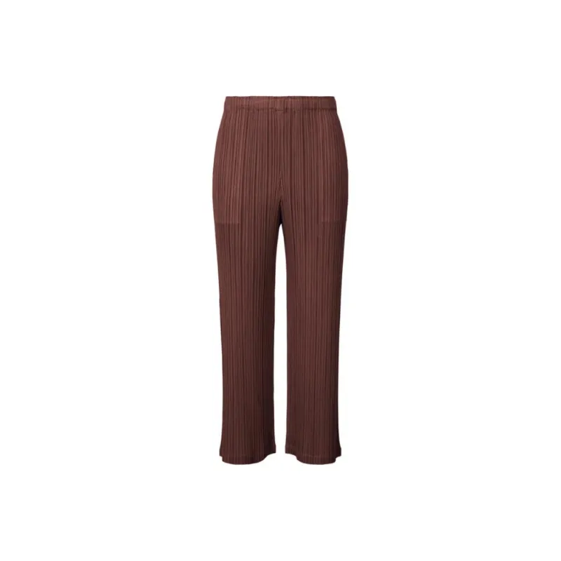 PLEATS PLEASE ISSEY MIYAKE February Straight-leg Trousers-0