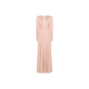 Elisabetta Franchi SS24 Long-Sleeved Dresses Women's Light Peach Pink