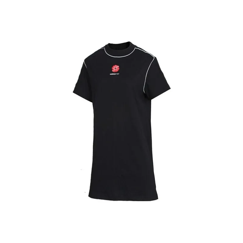 Adidas Neo Short Sleeved Dresses Women's Black-0