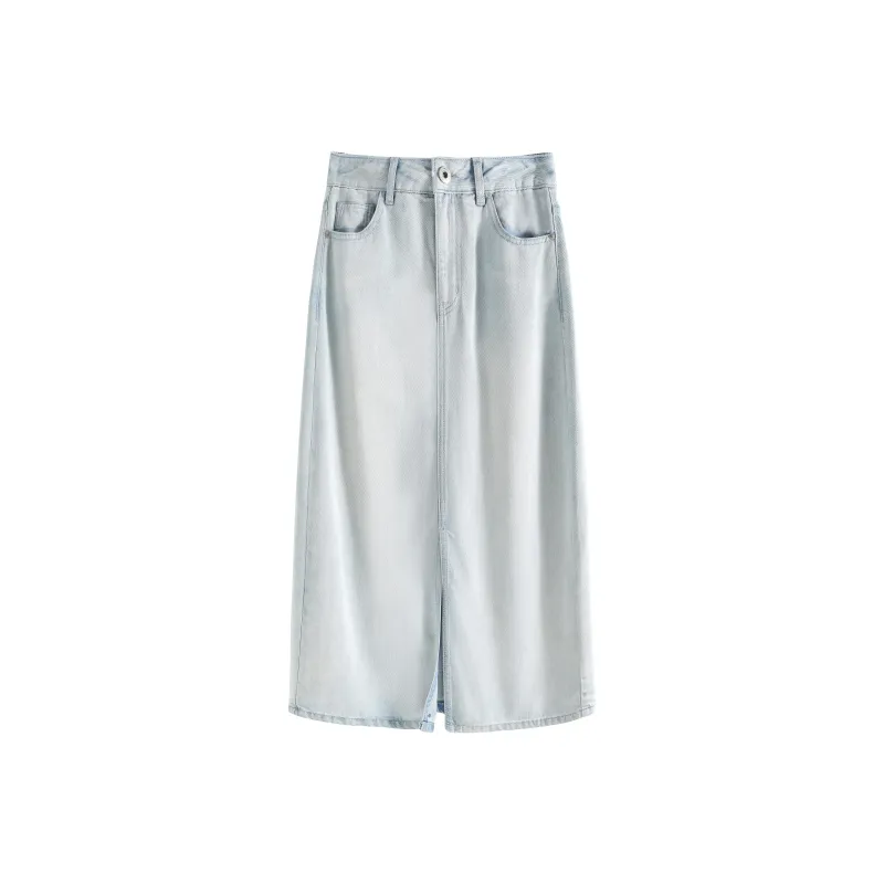 SUBEN Denim Long Skirts Women's-0