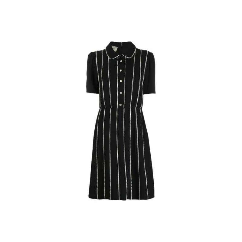 GUCCI SS23 Short Sleeved Dresses Women's Black-0