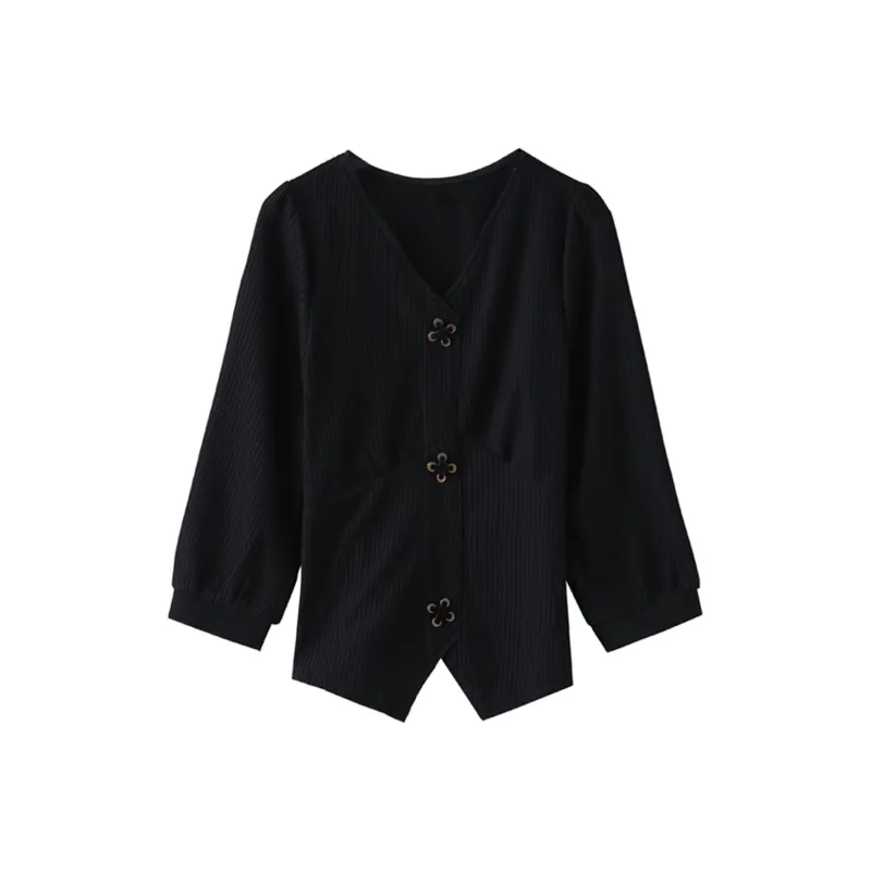 Ning Cai Yuer Shirts Women's Black-0