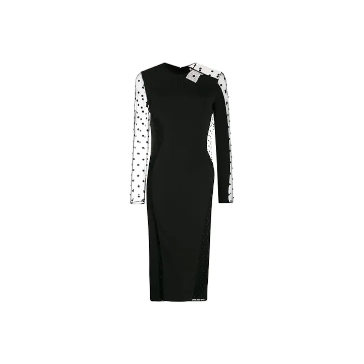Stella McCartney Long-Sleeved Dresses Women's Black-0
