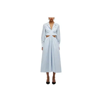 Self-portrait Long-Sleeved Dresses Women's Sky Blue