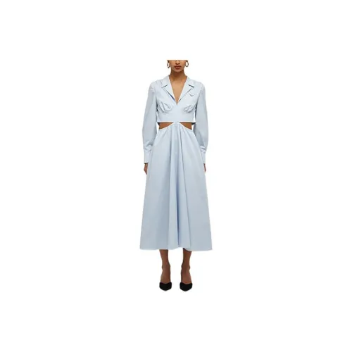 Self portrait Long Sleeved Dresses Women's Sky Blue