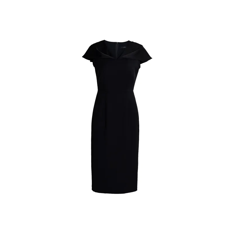 ROEYSHOUSE Short Sleeved Dresses Women's Black-0