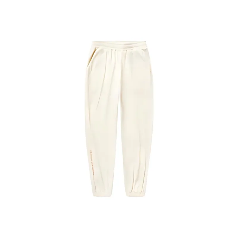 QIAODAN Casual Pants Women's Cream White-0