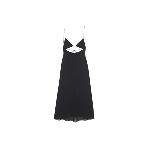 Saint Laurent paris Cut out Midi Dress