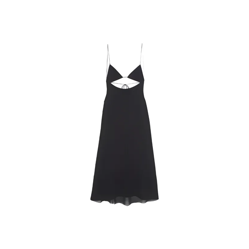SAINT LAURENT Cut out Midi Dress-0