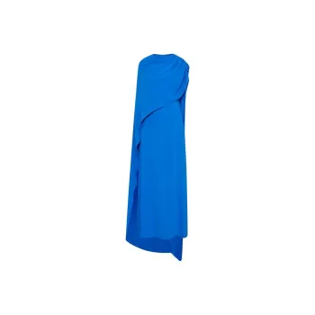 Oscar De La Renta Draped detail Georgette Kaftan