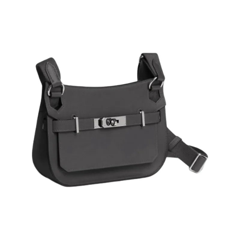 HERMES Jypsiere Swift Leather Shoulder Bag, Crossbody Bag Mini Women's Gray-1