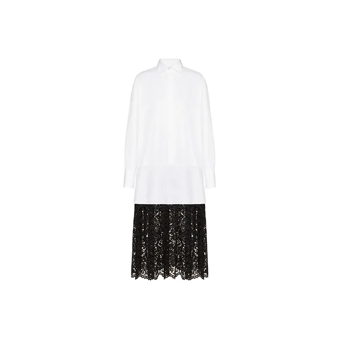 Valentino Long-Sleeved Dresses Women's White-0