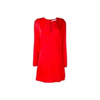 Givenchy Long-Sleeved Dresses Women's Red