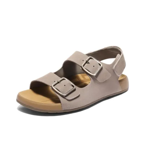 BELLE Beach Sandals Men Gray/Brown/Apricot