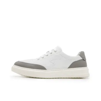 Satchi Height Increasing Low Top Skateboard Shoes, Casual Shoes Men's White