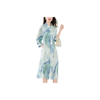 To The West SS24 Long Sleeved Dresses Women's Green