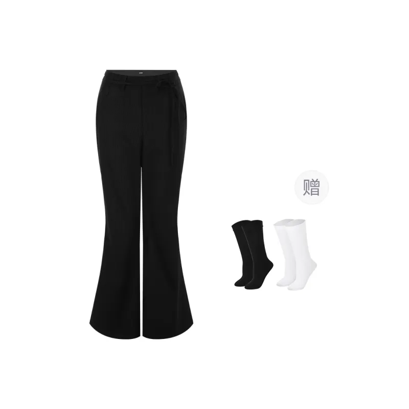 BSEVENI Casual Pants Women's Black-0