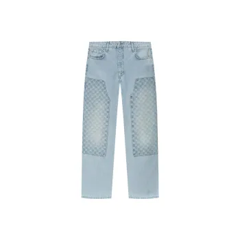Misbhv Monogram Patterned Straight Leg Jeans