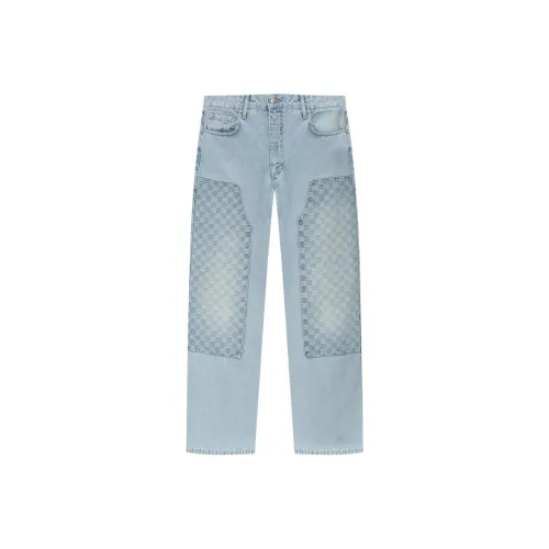 Misbhv Monogram Patterned Straight Leg Jeans
