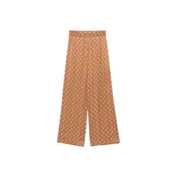 Marine Serre Moon jacquard Satin Trousers