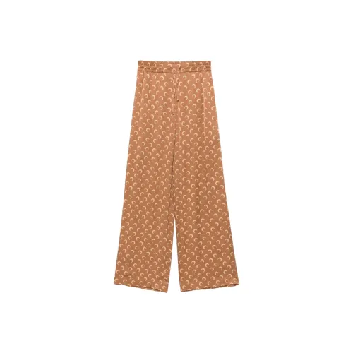 Marine Serre Moon jacquard Satin Trousers