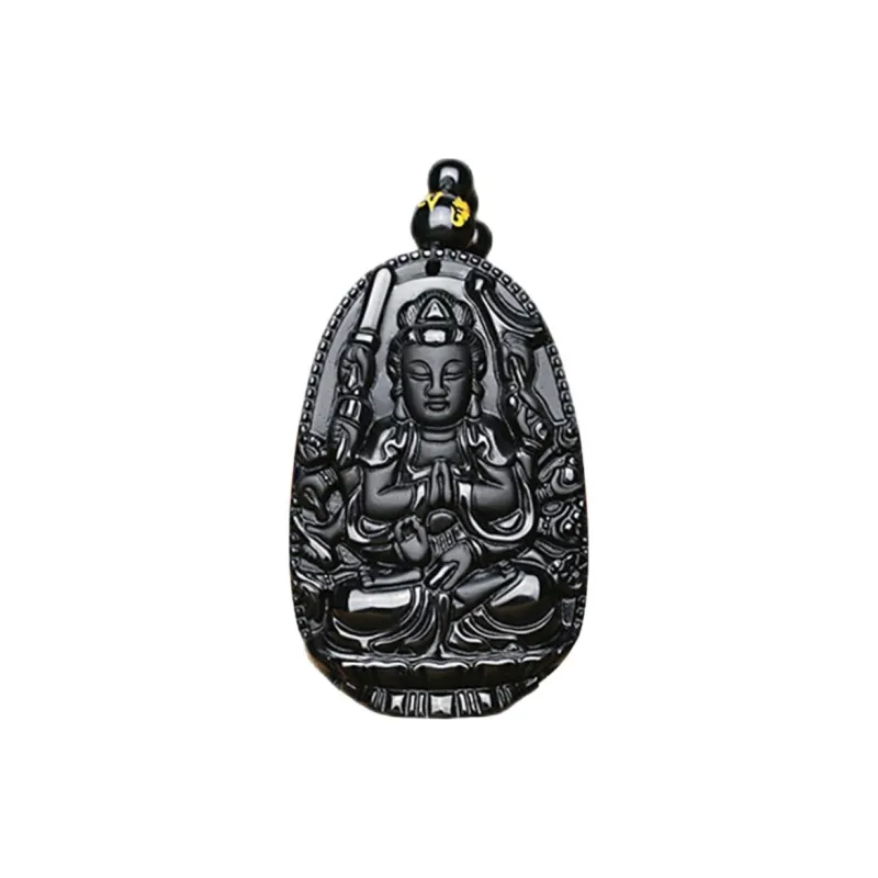 Liu Jinfu Obsidian Necklaces Unisex-0